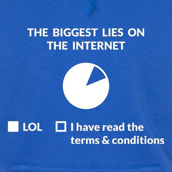 The Biggest Lies On The Internet t shirt